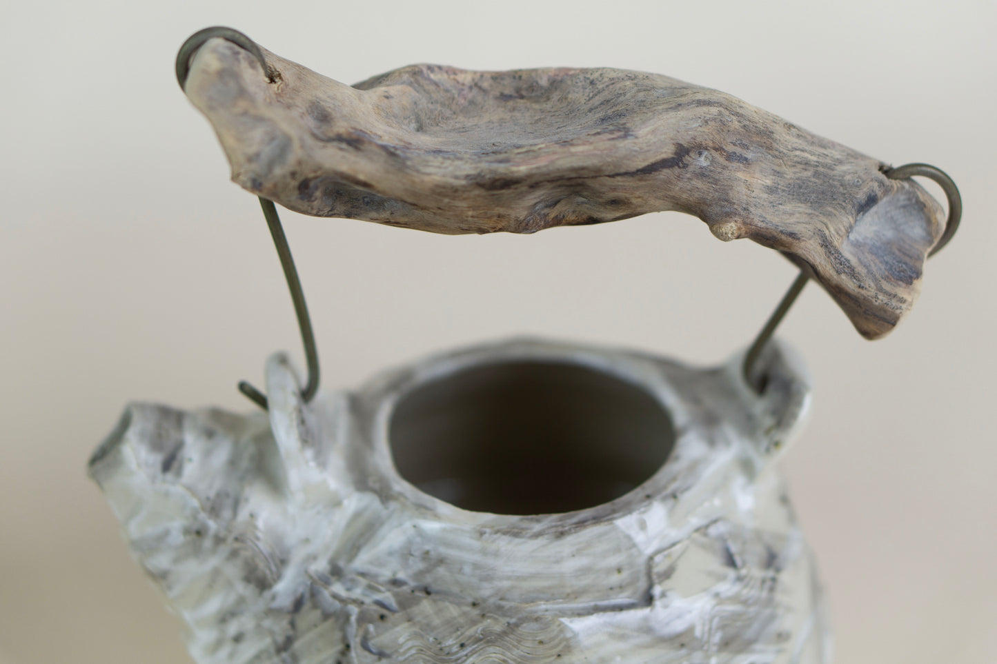 “Feral Kettle” curved ceramic tea set, Mariia Luchuk