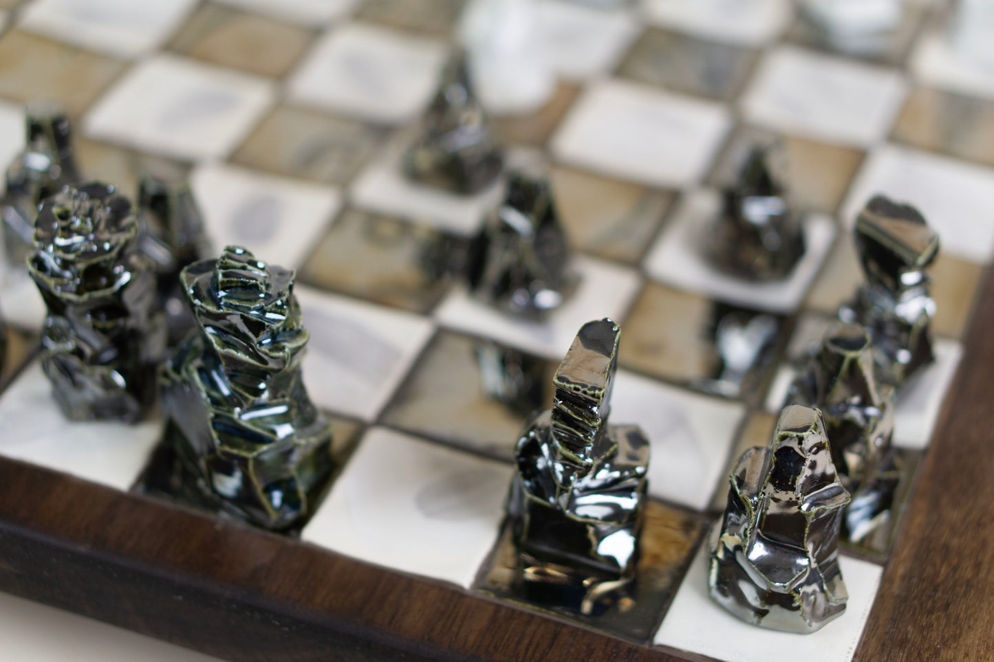 "Battle of the Crux" (Chess Set), 2025 Mariia Luchuk