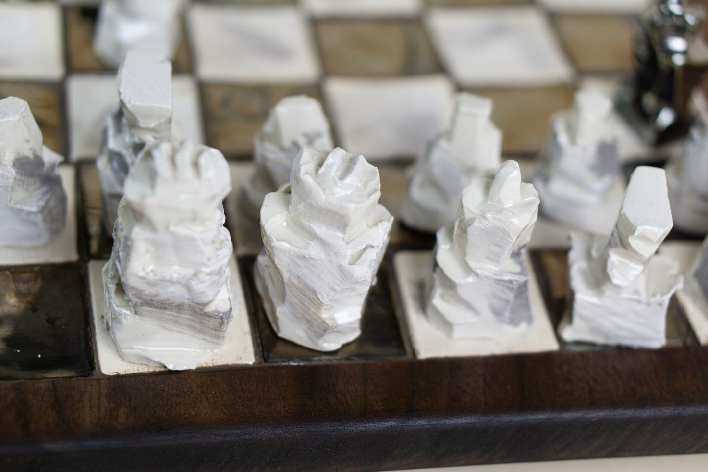 "Battle of the Crux" (Chess Set), 2025 Mariia Luchuk