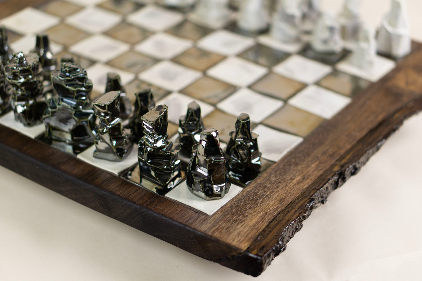 "Battle of the Crux" (Chess Set), 2025 Mariia Luchuk