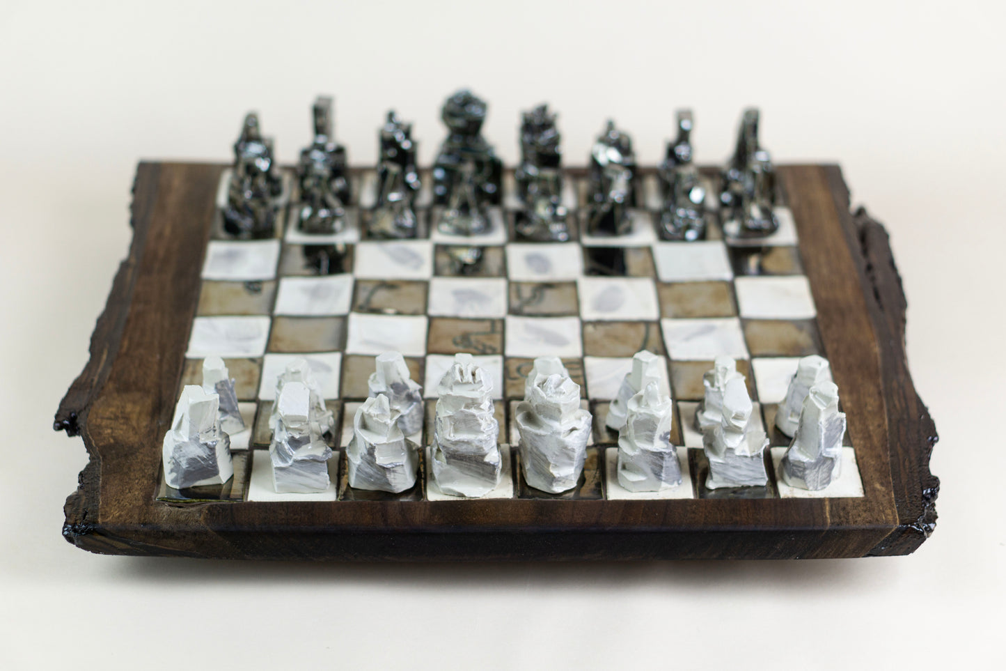 "Battle of the Crux" (Chess Set), 2025 Mariia Luchuk