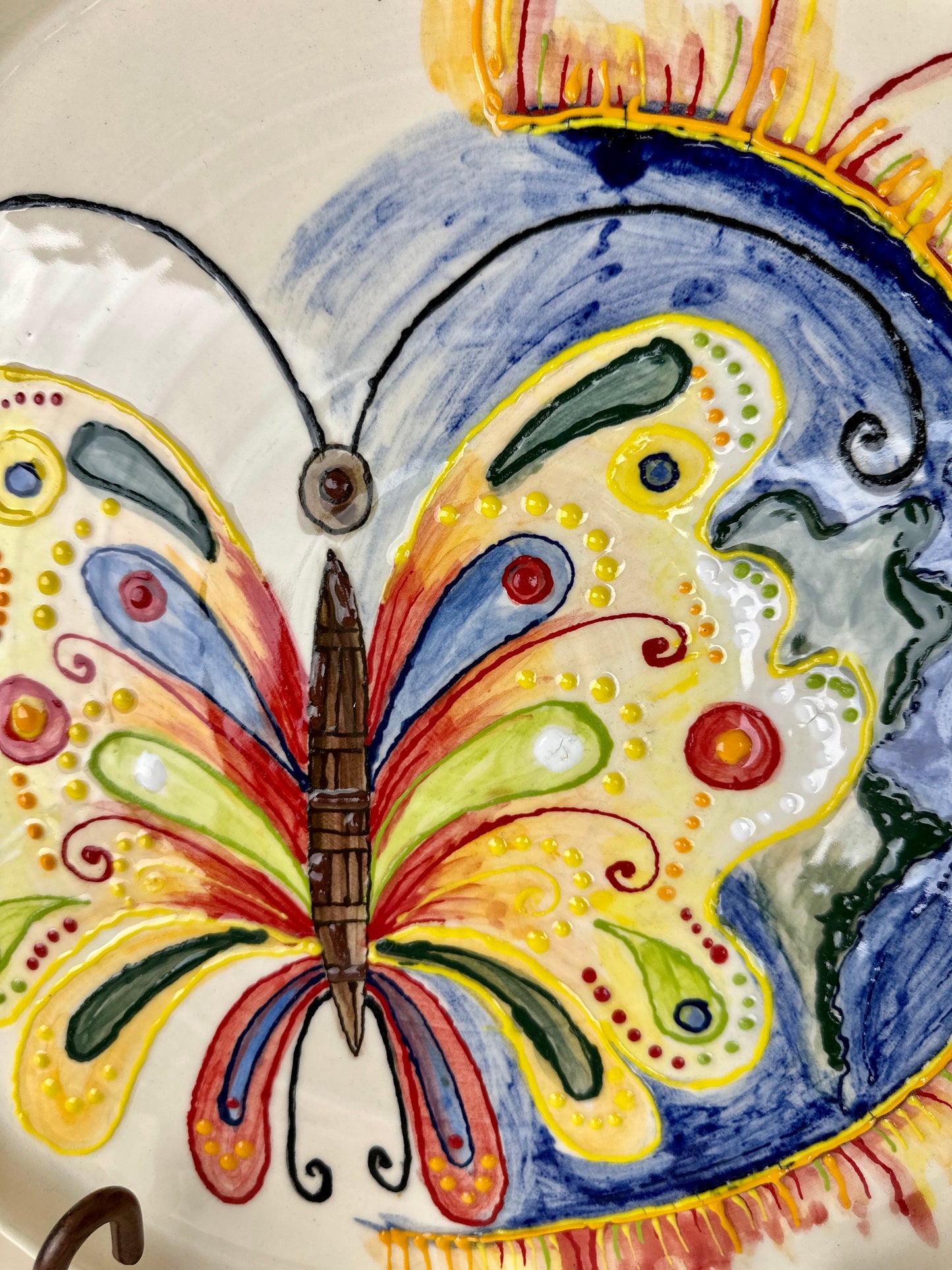 “Beauty will save the world” ceramic plate, Mariia Luchuk