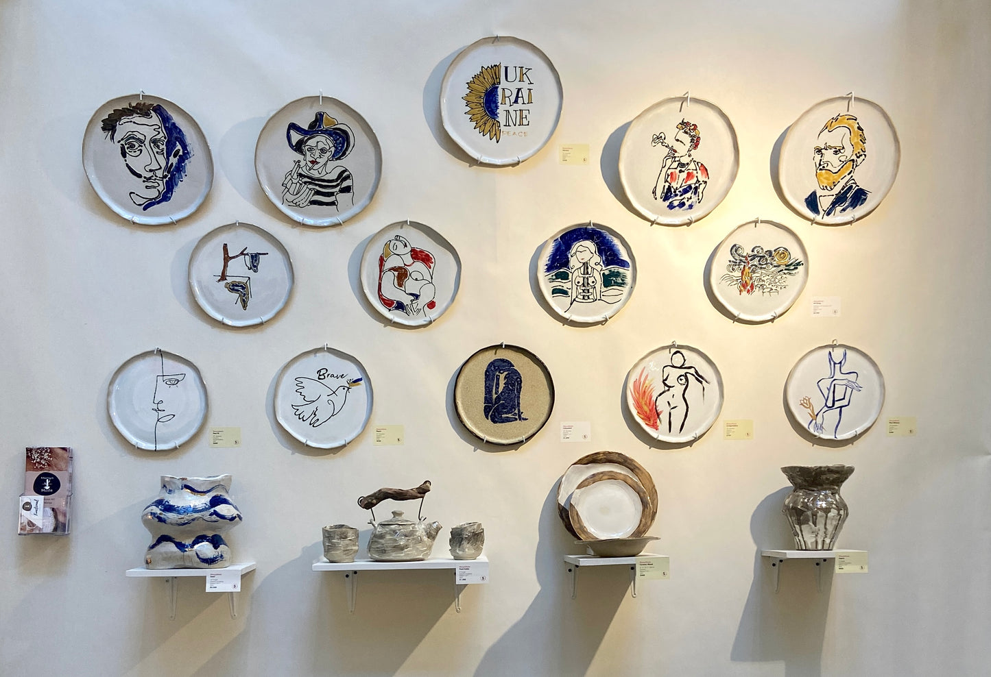 "In expectation" Ceramic Art plate by Manya