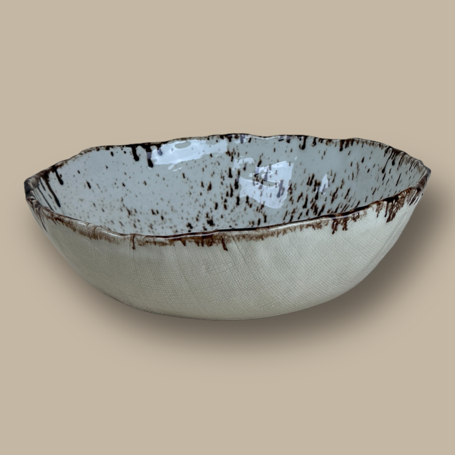 Modern Rustic Collection Large Serving/Salad Bowl 100 fl oz (~12 cups)/3 L