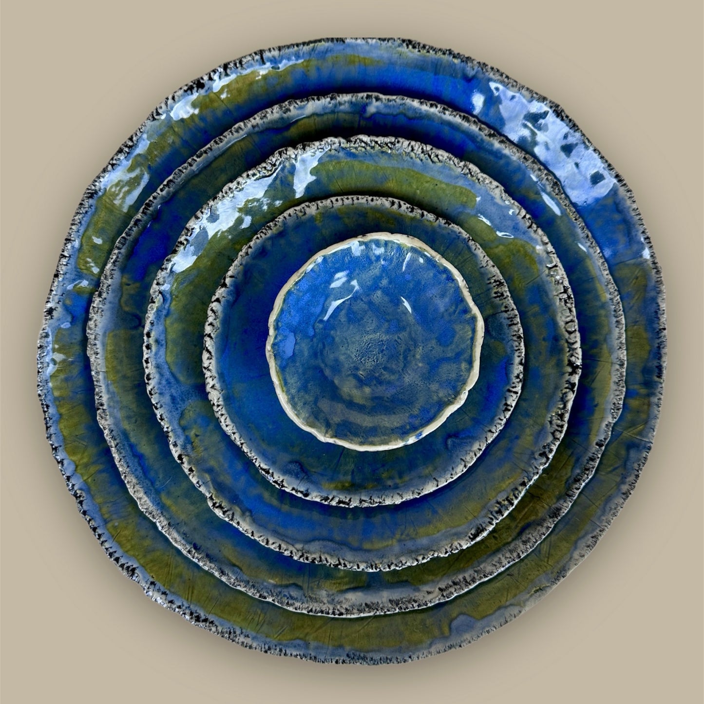 Ocean Oysters Collection Gelee Bowl 4"/10cm, h - 1"/3cm