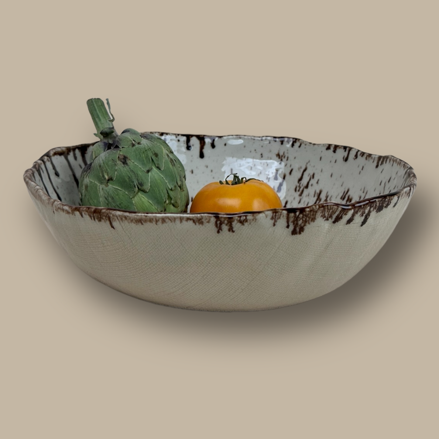 Modern Rustic Collection Large Serving/Salad Bowl 100 fl oz (~12 cups)/3 L