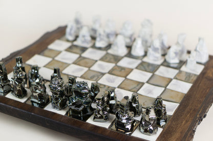 "Battle of the Crux" (Chess Set), 2025 Mariia Luchuk