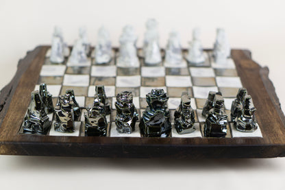 "Battle of the Crux" (Chess Set), 2025 Mariia Luchuk