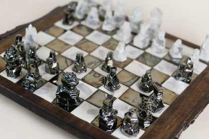 "Battle of the Crux" (Chess Set), 2025 Mariia Luchuk