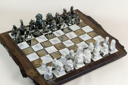 "Battle of the Crux" (Chess Set), 2025 Mariia Luchuk