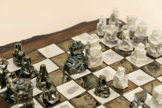 "Battle of the Crux" (Chess Set), 2025 Mariia Luchuk