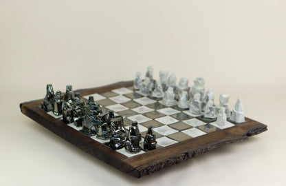 "Battle of the Crux" (Chess Set), 2025 Mariia Luchuk