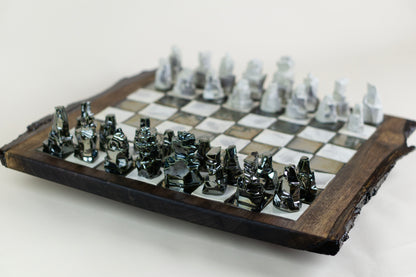 "Battle of the Crux" (Chess Set), 2025 Mariia Luchuk