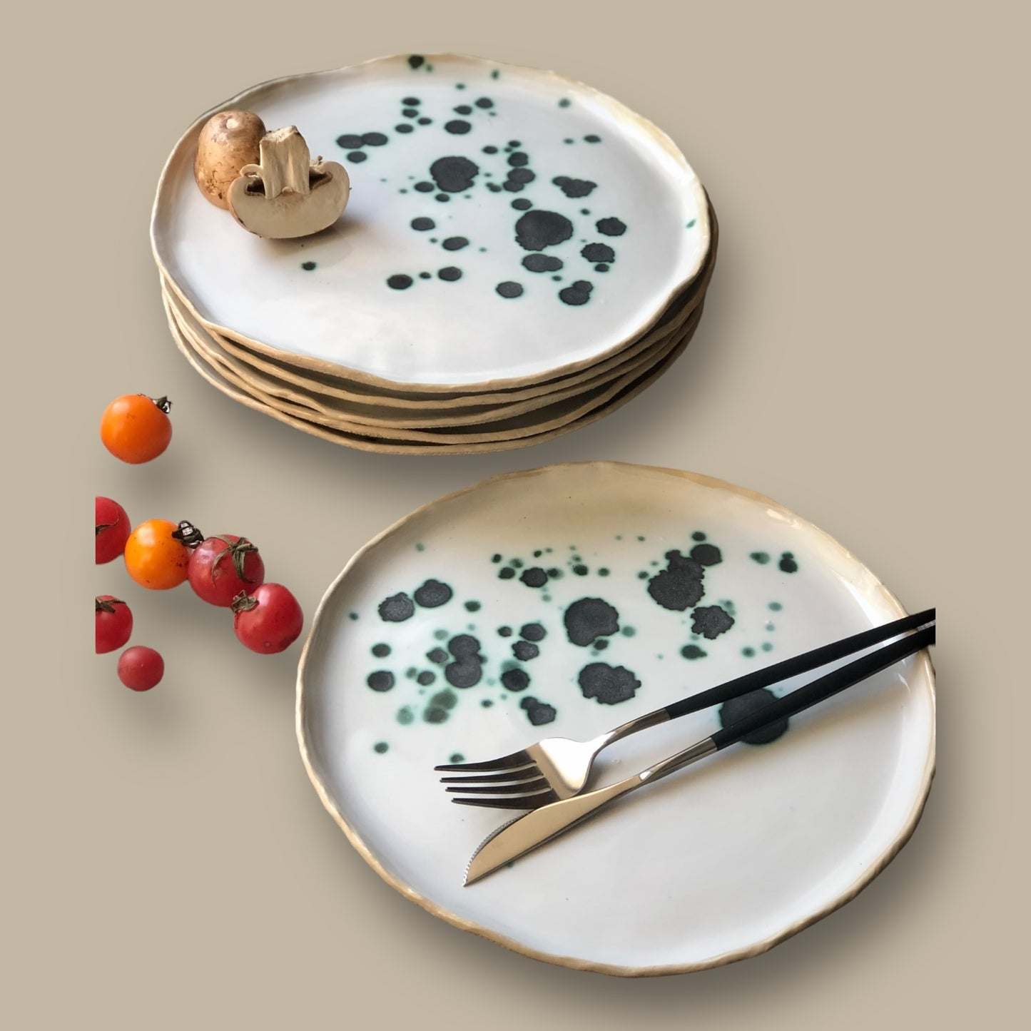 Lush Copper Flecks Dinner Plate