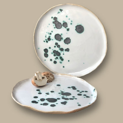 Lush Copper Flecks Dinner Plate