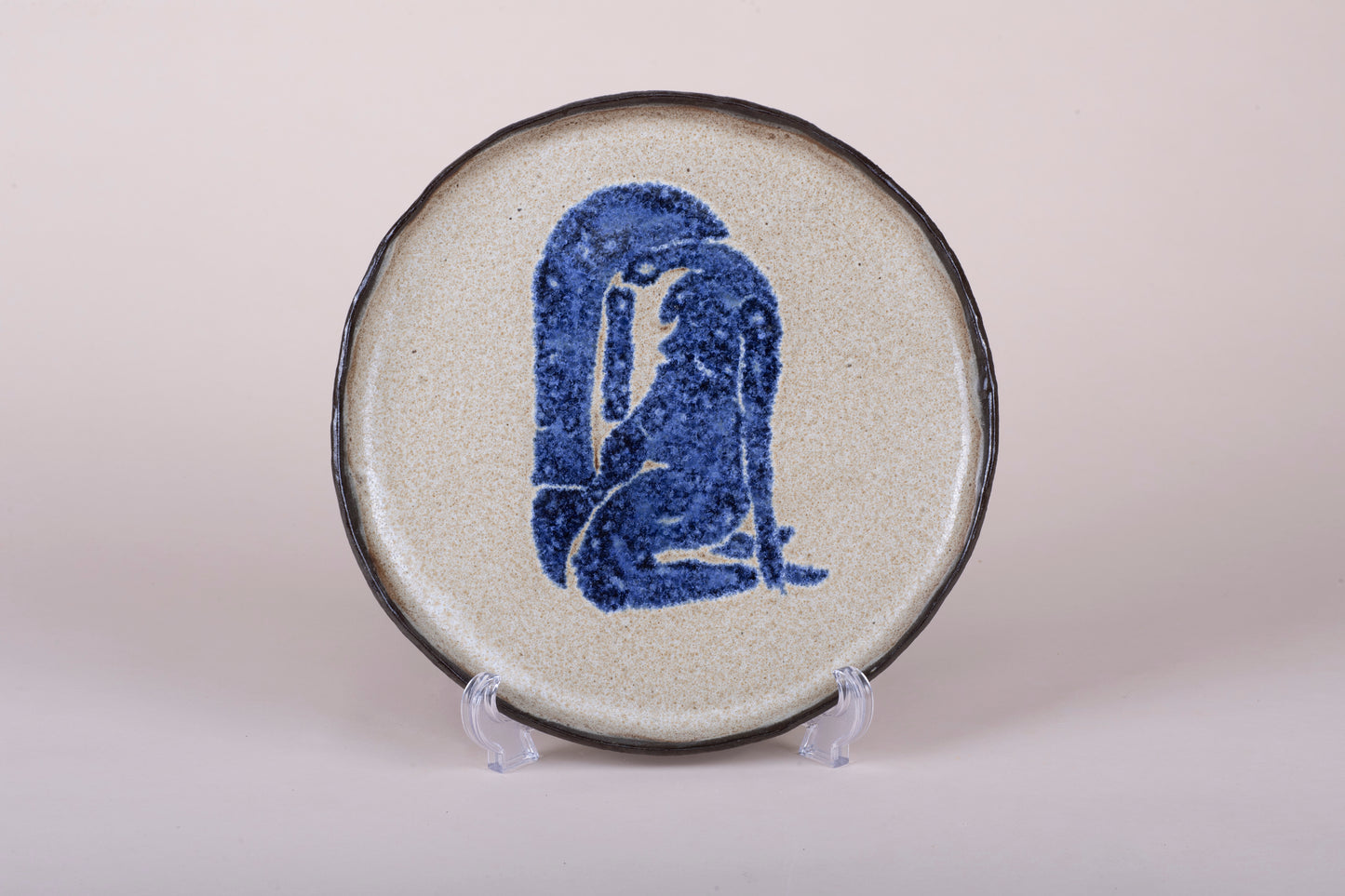 “Exhausted…”  ceramic plate, Mariia Luchuk