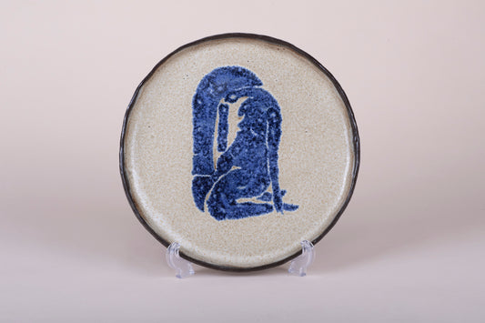 “Exhausted…”  ceramic plate, Mariia Luchuk