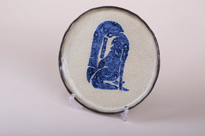“Exhausted…”  ceramic plate, Mariia Luchuk
