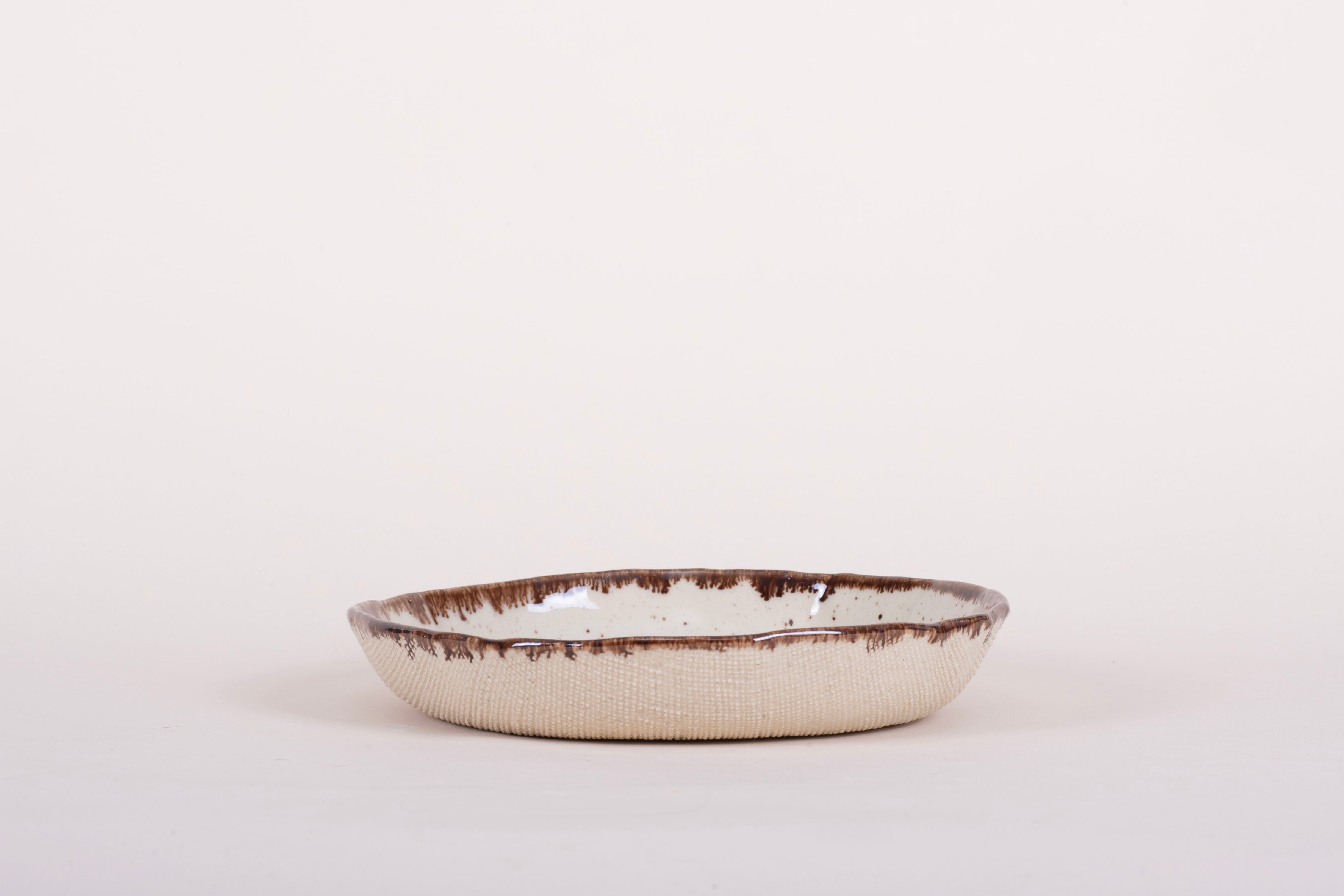 Modern Rustic Collection Pasta/Rice Bowl, Sculpted Ceramic Art by Manya ...