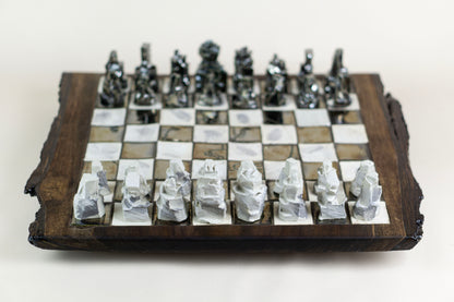 "Battle of the Crux" (Chess Set), 2025 Mariia Luchuk
