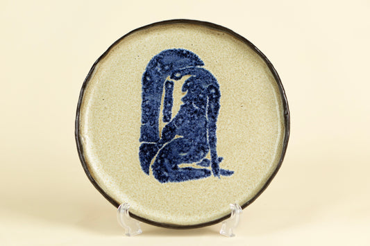 “Exhausted…”  ceramic plate, Mariia Luchuk