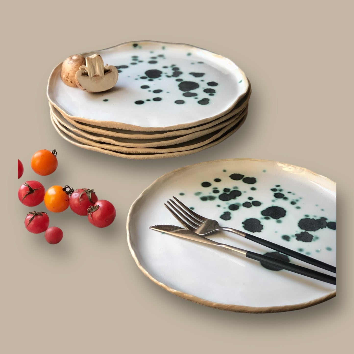 Lush Copper Flecks Dinner Plate