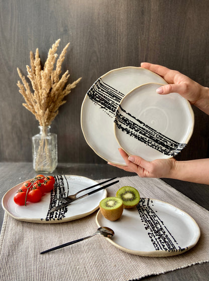 Black Splash Dinnerware Set