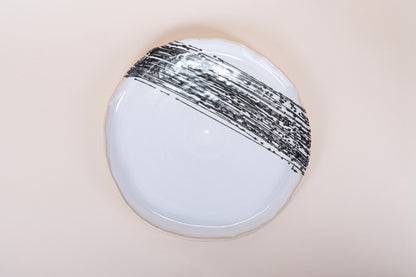 Black Splash Collection Dinner Plate 10''/25 cm
