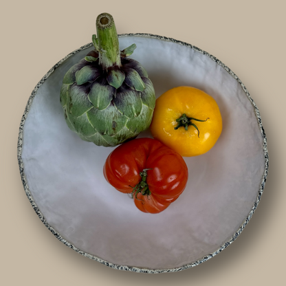 White Coral Serving/Soup Bowl