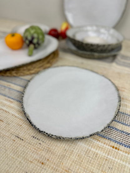 White Coral Stoneware Dinnerware Set