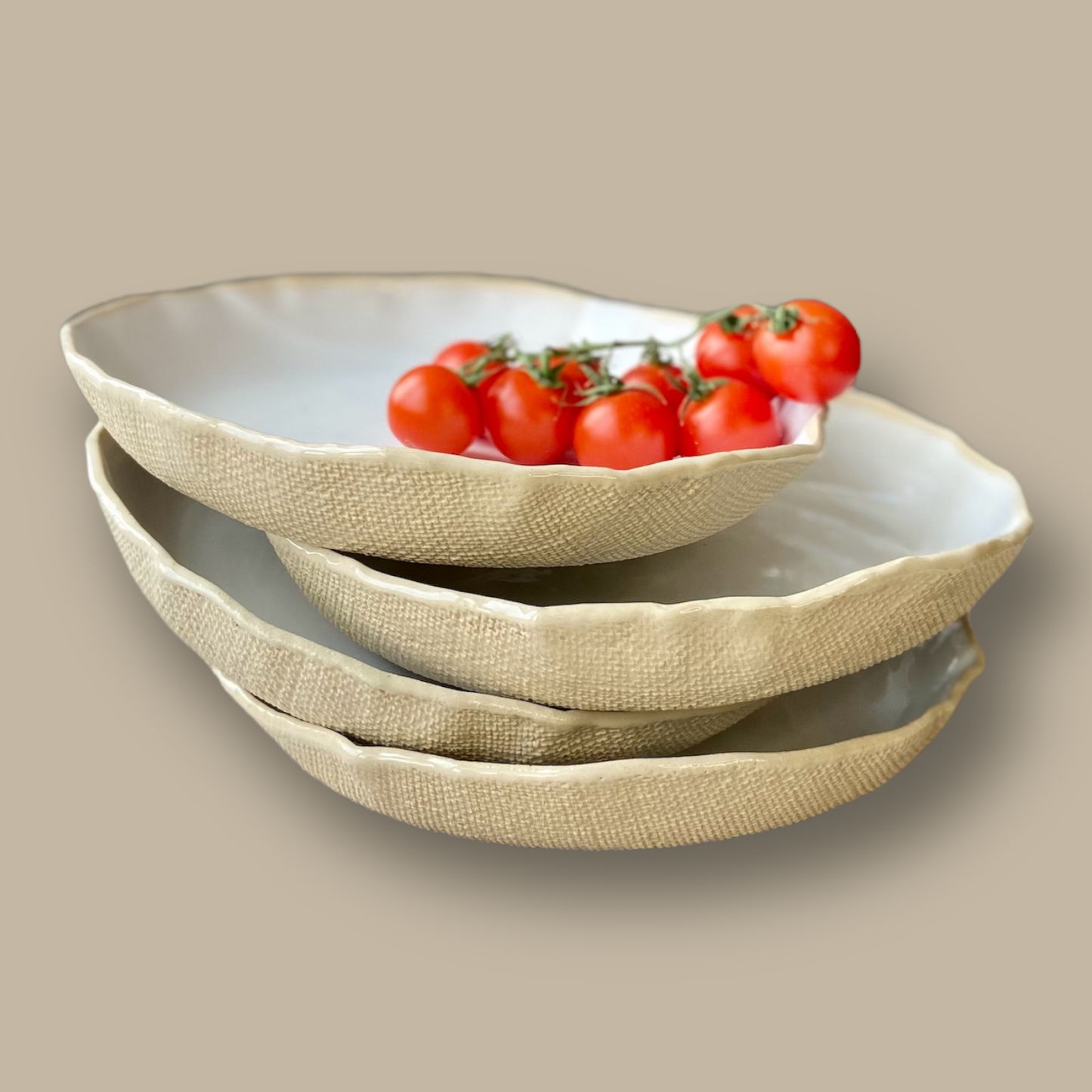 Arctic Grace Ceramic Pasta/Rice Bowl