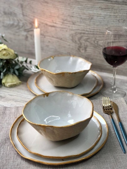 Gilded Grace Tableware Ceramic Set