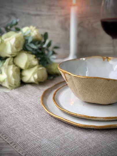 Gilded Grace Tableware Ceramic Set